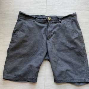 Ezekiel Black Shorts with Multi-Color Pattern